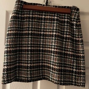 Tweed mini skirt